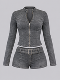 Conjunto Denim Córdoba Gris