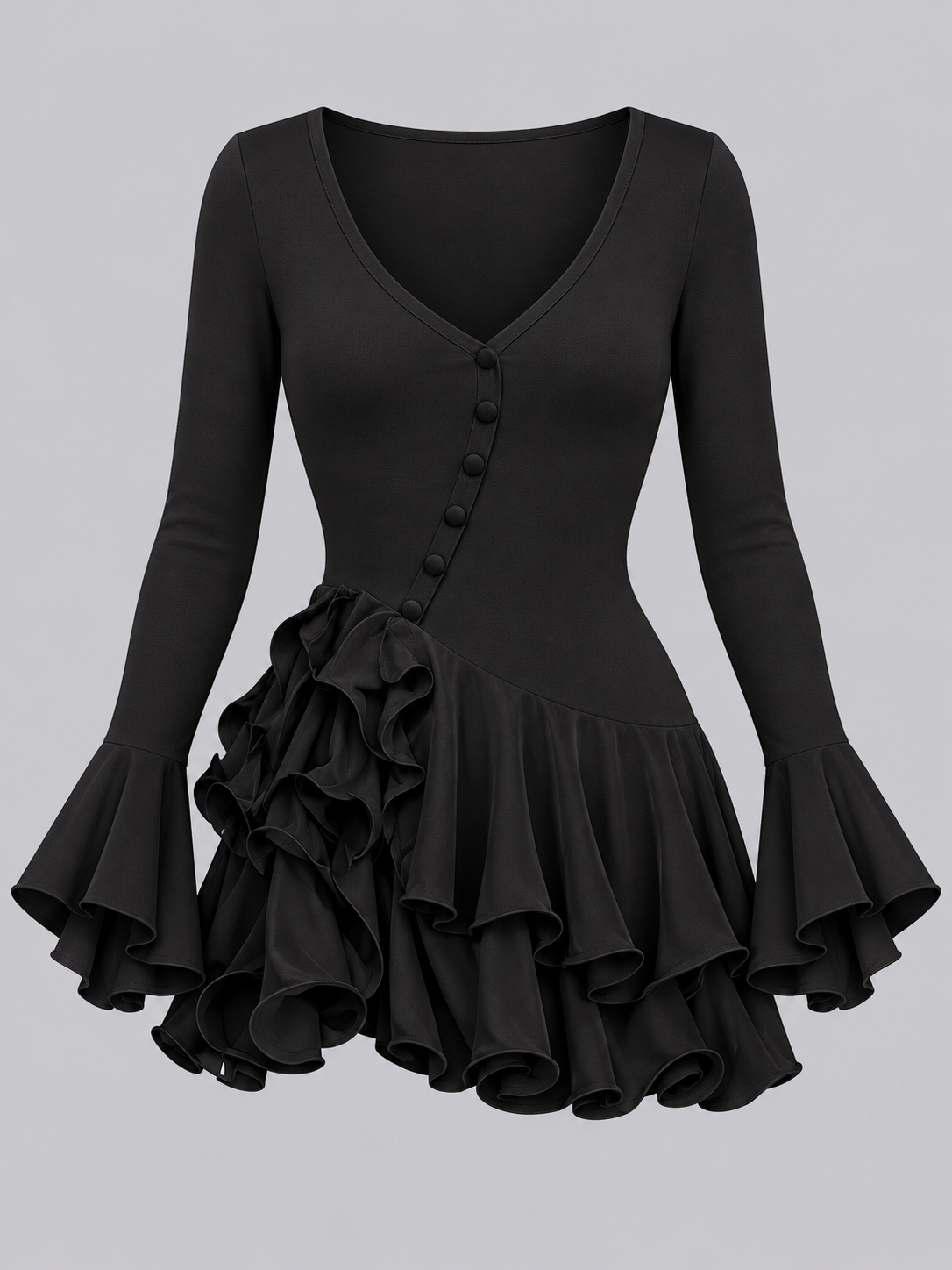 Vestido Rosalía Negro swatch image
