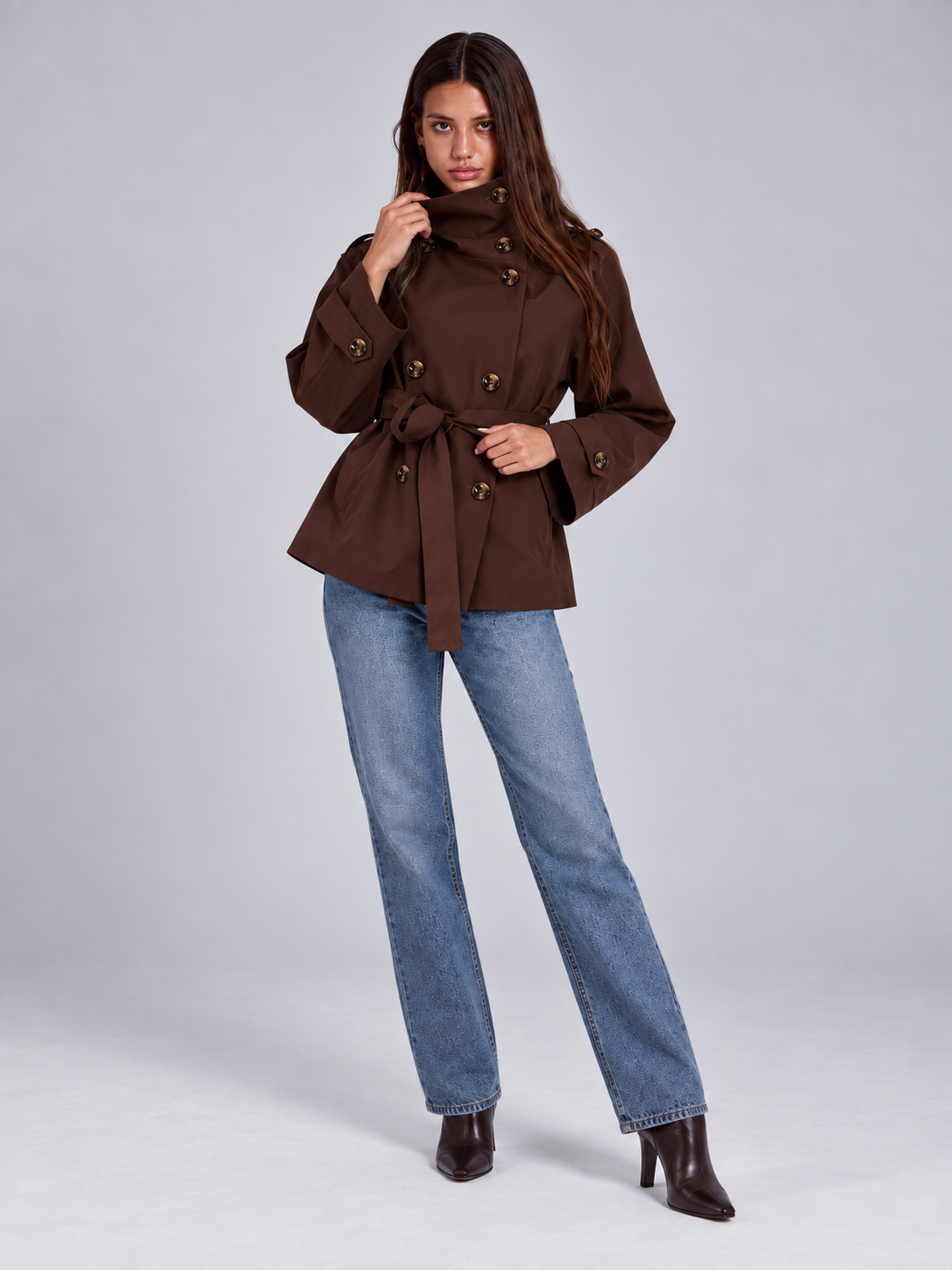 Trench Carmela Cacao image 4