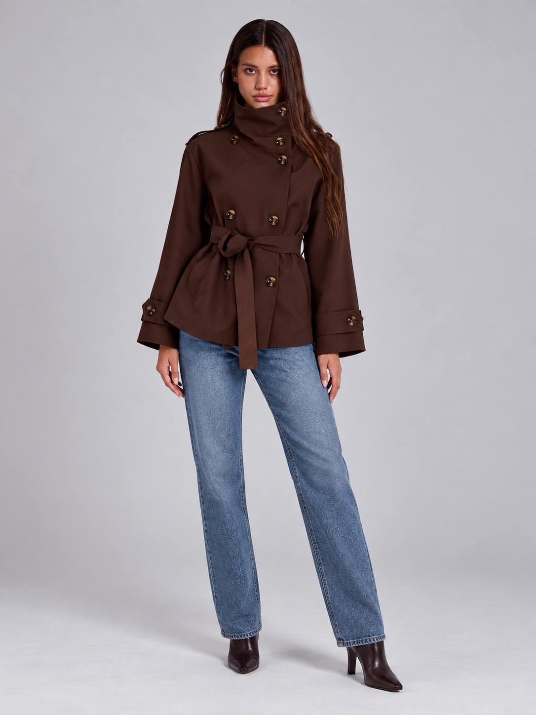 Trench Carmela Cacao image 3