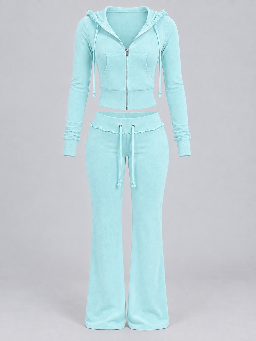 Conjunto Velour Málaga Aguamarina image 6