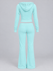Conjunto Velour Málaga Aguamarina image 2