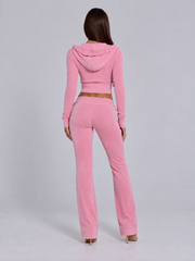 Conjunto Velour Málaga Rosa Sakura image 4