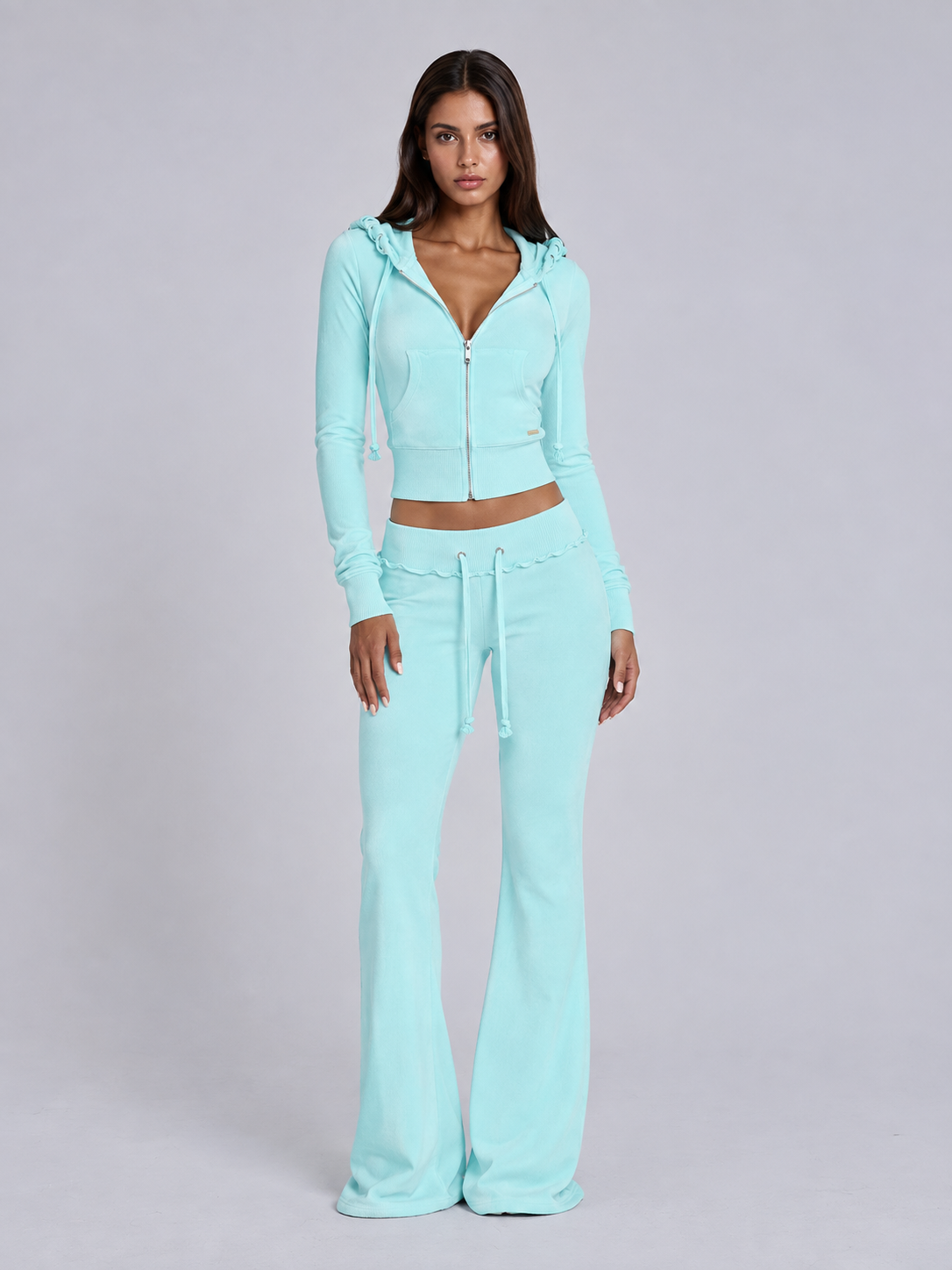 Conjunto Velour Málaga Aguamarina image 3