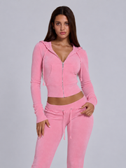 Conjunto Velour Málaga Rosa Sakura image 3
