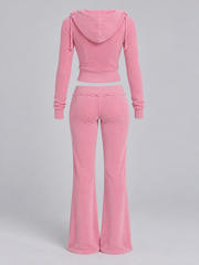 Conjunto Velour Málaga Rosa Sakura image 2