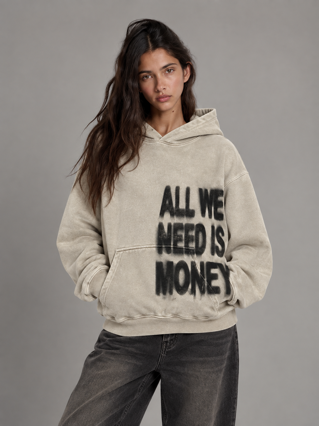 Sudadera Dinero Marfil image 3