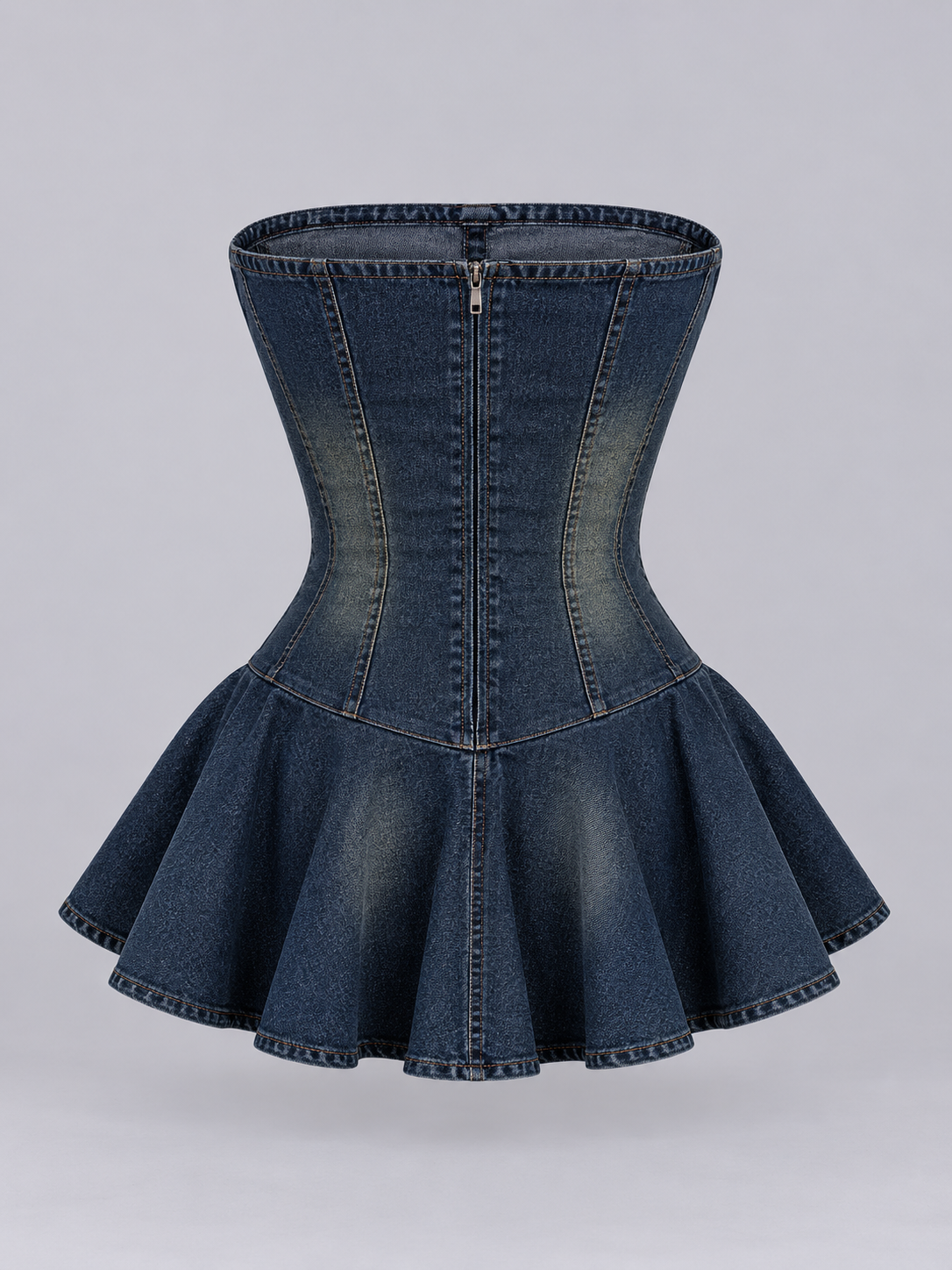 Vestido Denim Arcos Denim Azul image 2