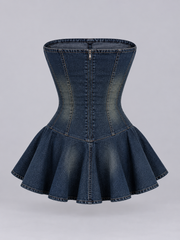 Vestido Denim Arcos Denim Azul image 2