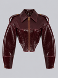 Jacke in Rioja-Rot
