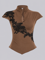 Conjunto Encaje Granada Cacao image 2