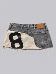 Falda Denim Varsity Gris image 2