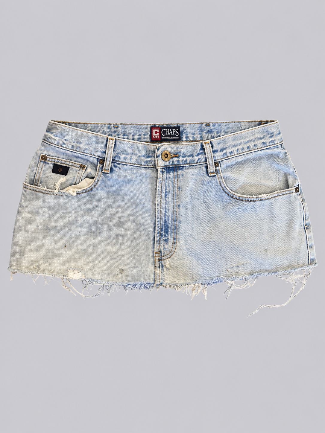 Falda Denim Varsity Azul Cielo